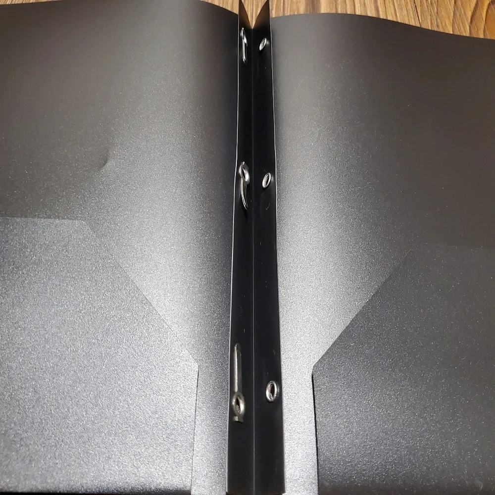 20 Pack Target Up & Up Black 2 Pocket Portfolio Folders Prong Office Durable NEW